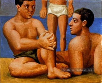 Deux baigneurs 3 1921 cubisme Pablo Picasso Peinture à l'huile